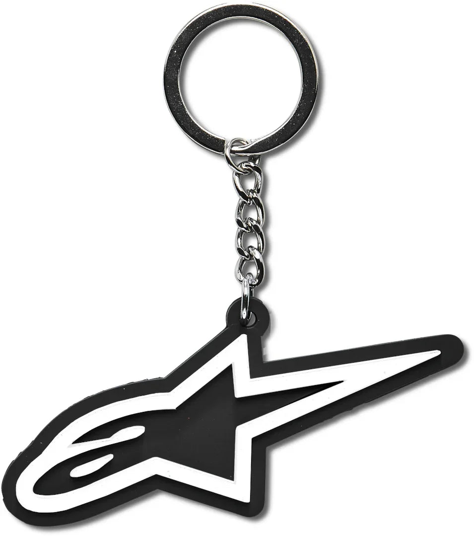 Alpinestars Logo sleutelhanger zwart/wit - KartKings