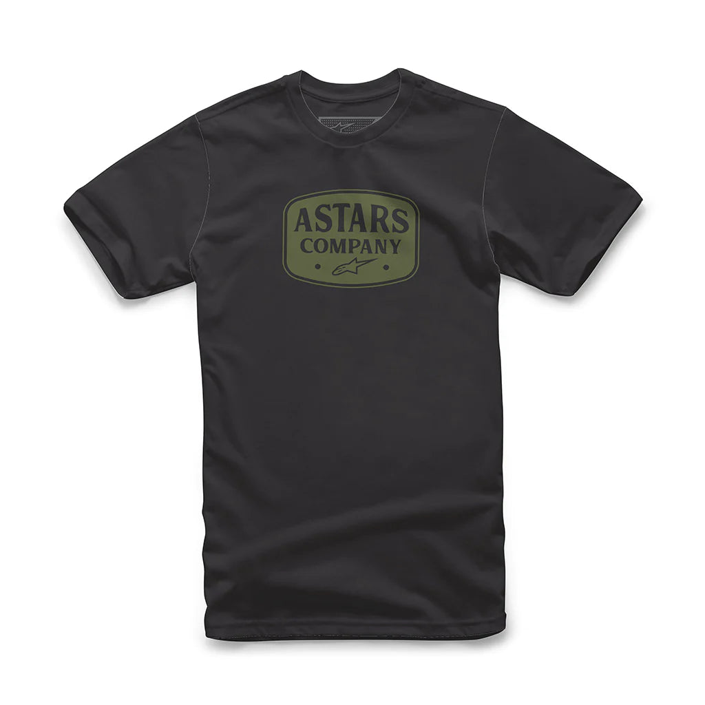 T-shirt emblématique Alpinestars noir/vert