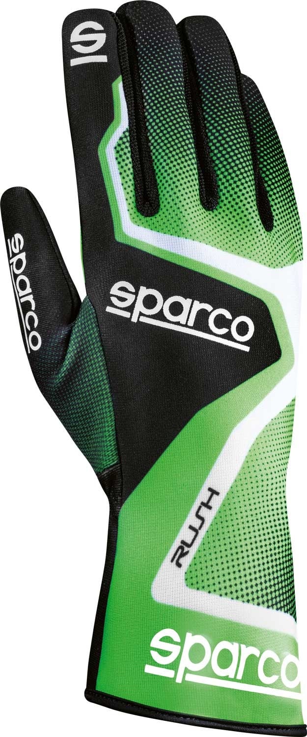 Gants de karting Sparco Rush Vert/blanc