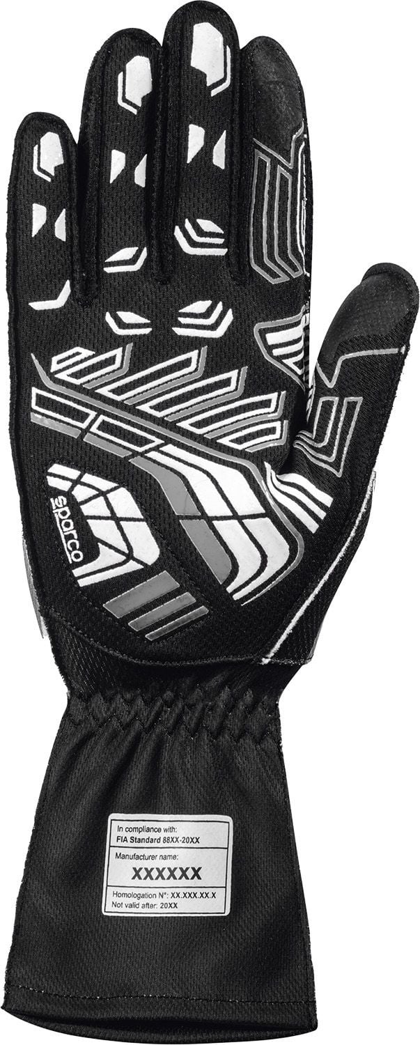 Sparco K -Arrow+ (FIA 8877-2022) kart handschoenen Zwart / Grijs