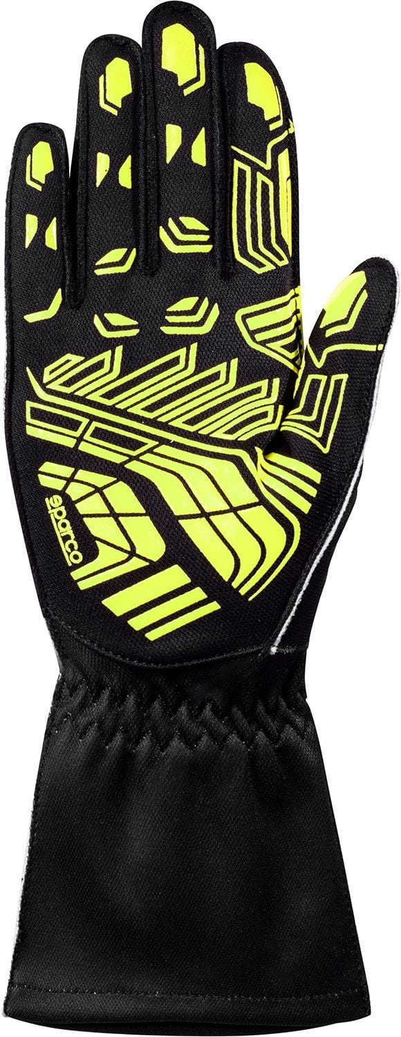 Gants de karting Sparco K-attack Noir/jaune fluo