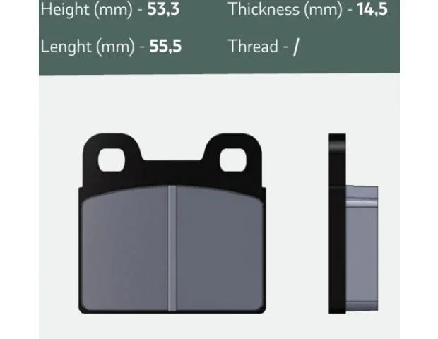 Goldspeed remblok set D-MAX rear KR Kart Republic type - KartKings