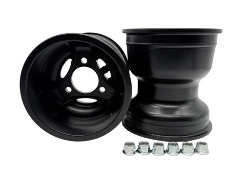 Velg achter 140mm aluminium compleet 1-st
