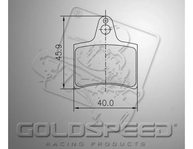 Goldspeed remblokken set type Haase Runner voor - KartKings