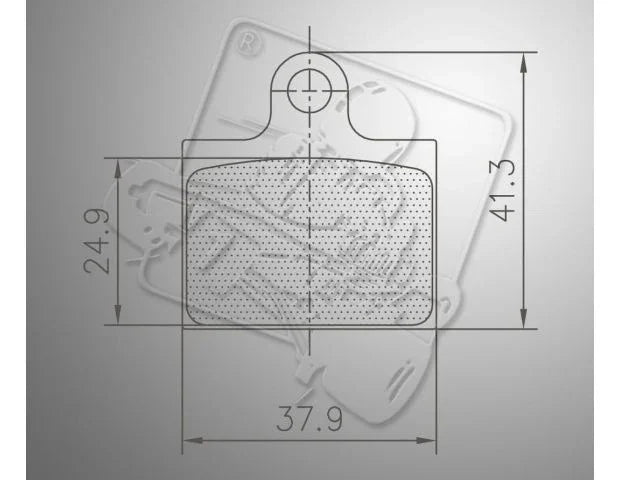 Goldspeed remblok set type EKS voor - KartKings