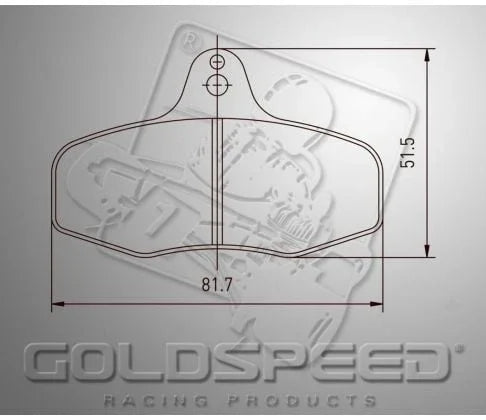 Goldspeed remblokset intrepid evo 3 achter - KartKings