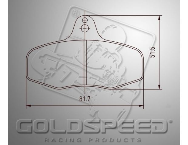 Goldspeed remblok set INTREPID EVO 3 TYPE REAR