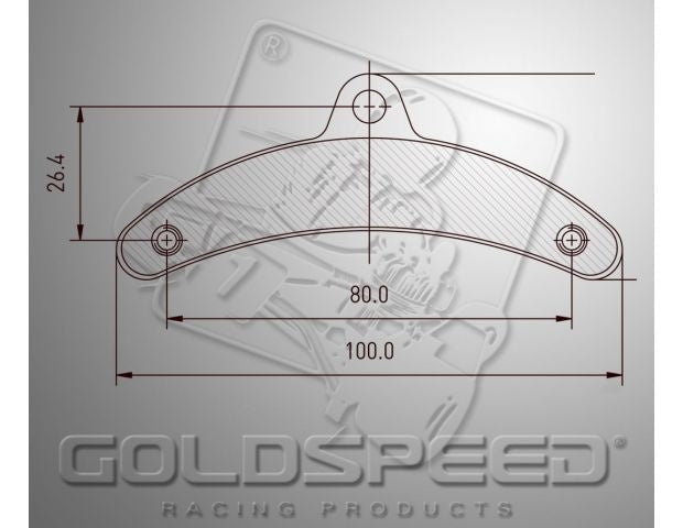 Goldspeed brake pad set BIREL TYPE > 01 FRONT (14185)