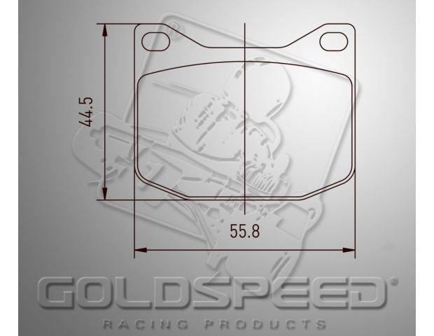 Goldspeed brake pad set K-KART-MARANELLO-MS TYPE REAR