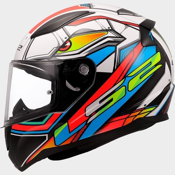 LS2 FF353 Rapid II XDRON Wit / fluor Oranje