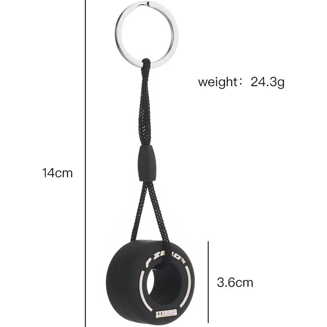 Formule 1 sleutelhanger harde band | Wit | Pirelli | P Zero | Keychain | F1 - KartKings