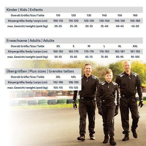 Speed Racewear Imola RS3 2-laags overall zwart/rood/wit - KartKings