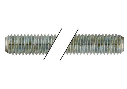Remstang M6 355 mm wit gegalvaniseerd