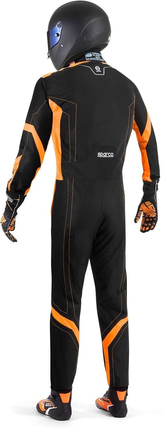 Sparco thunder advanced overall zwart/oranje