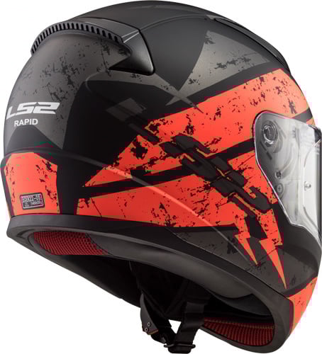 Pêne dormant LS2 FF353 orange mat/noir