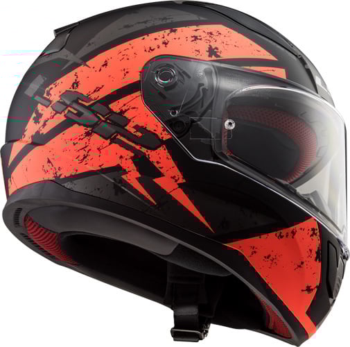 Pêne dormant LS2 FF353 orange mat/noir