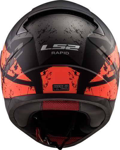 Pêne dormant LS2 FF353 orange mat/noir