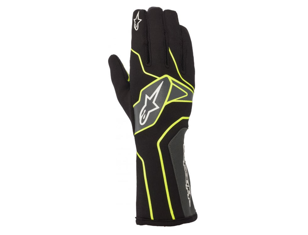 Gants Alpinestars Tech 1-K V2 noir/jaune fluo