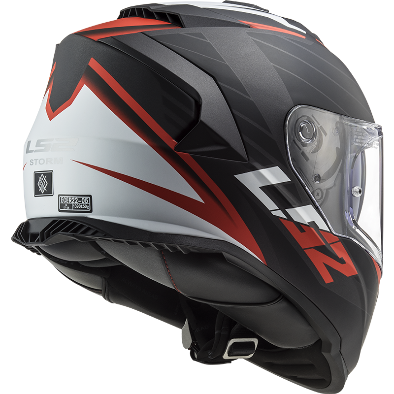 LS2 FF800 Strom II Nerve - Mat zwart rood