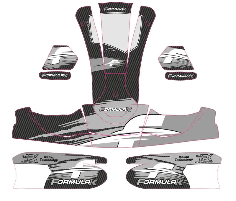 Formula K stickerset KG 507 dark edition - KartKings