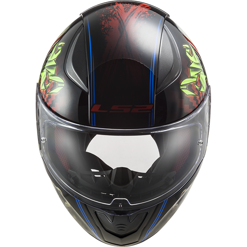 LS2 FF353 Rapid Happy Dreams-Gland noir de clown (brille dans le noir)