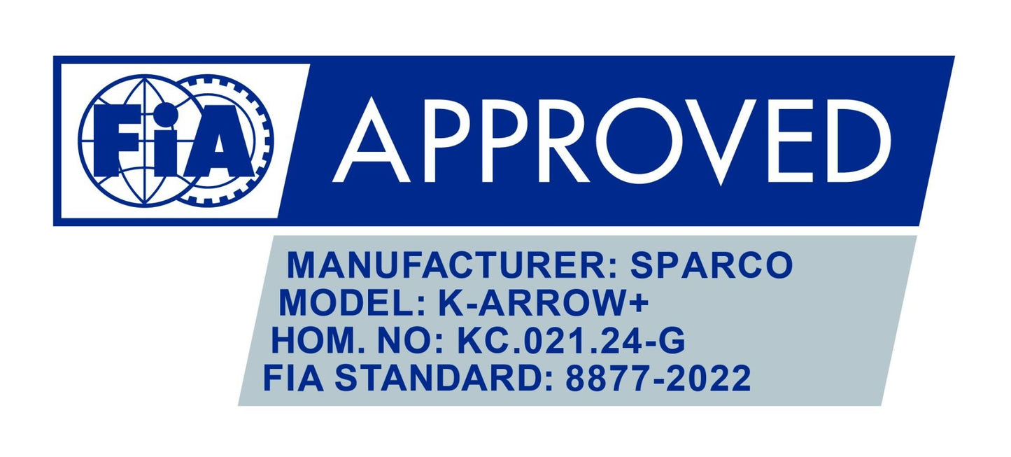 Gants de karting Sparco K-Arrow+ (FIA 8877-2022) Blanc / Noir