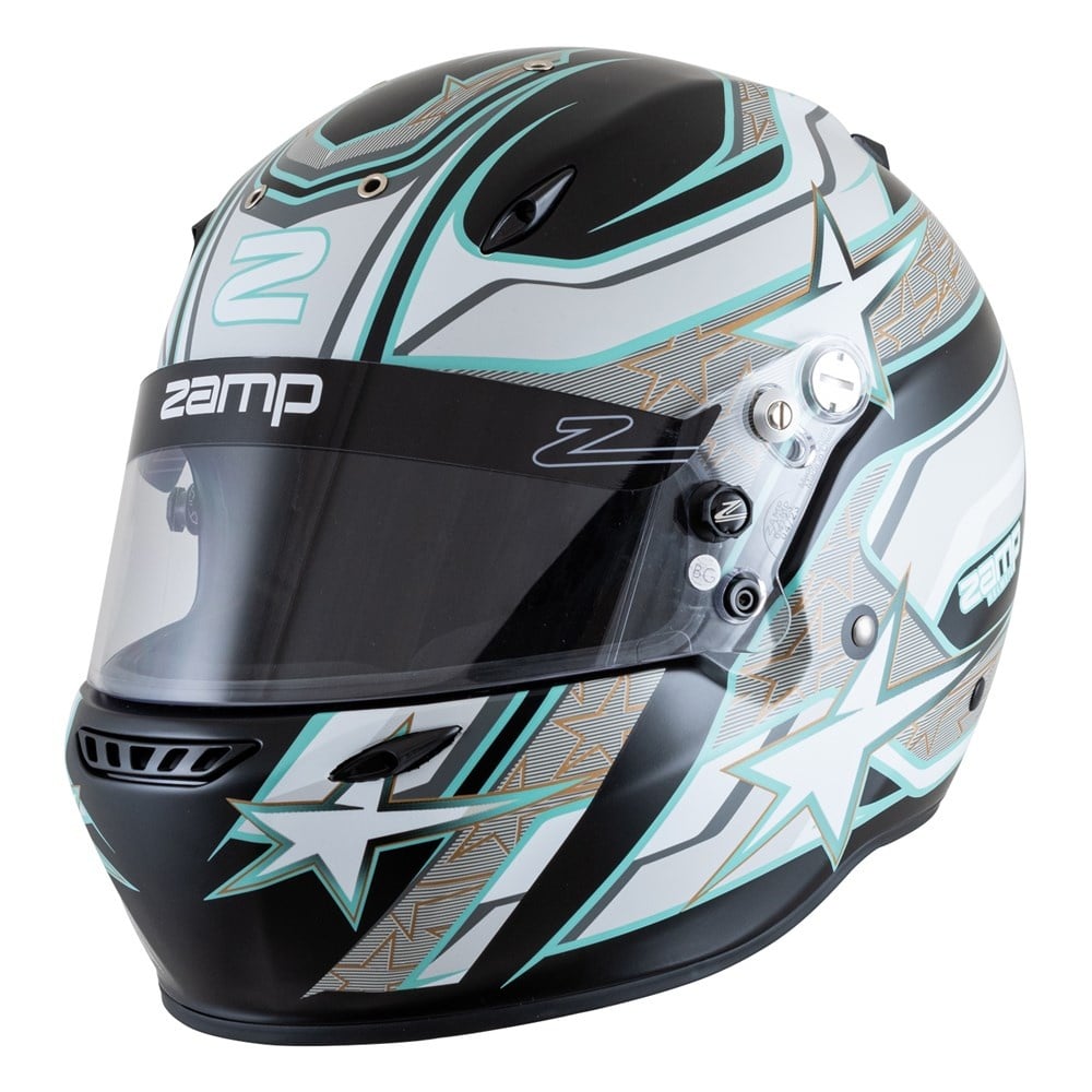 Zamp ZR-72 Noir mat/gris/bleu (FIA-8859/SNEL 2020)