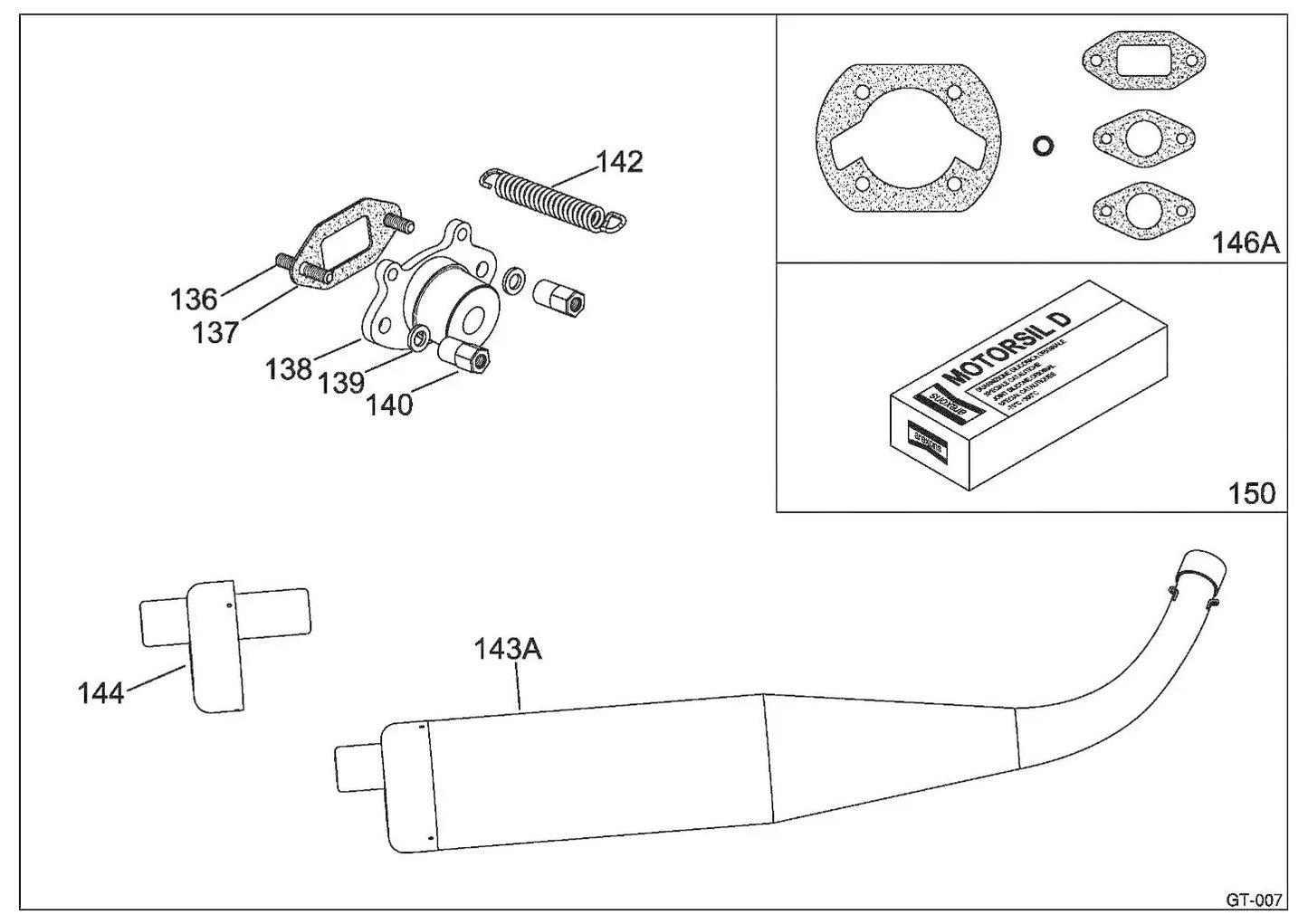 Iame 60cc Swift uitlaat spruitstuk 18.30mm restrictor - KartKings
