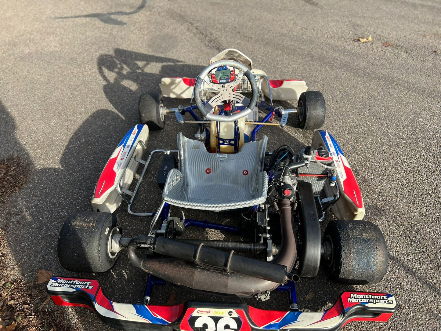 Gebruikt OTK Kosmic met Rotax Senior EVO 1 en Mychron laptimer