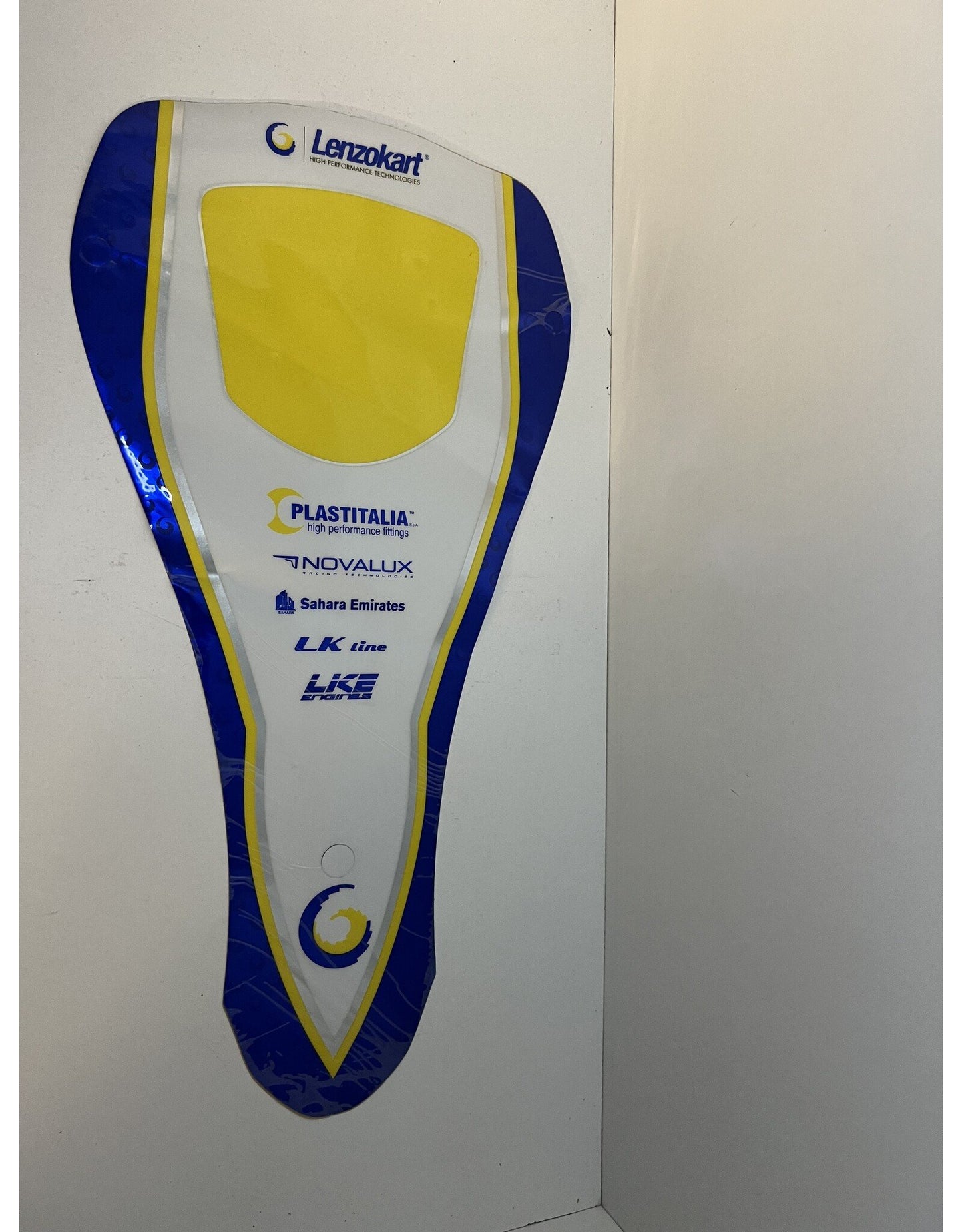 Autocollant Lenzo Kart pour bouclier avant KG 506