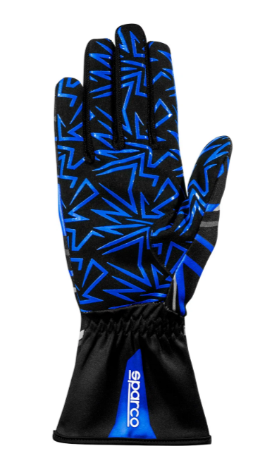 Sparco K-rookie kart handschoenen zwart / blauw
