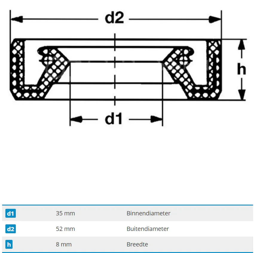 Honda GX390 origineel oliekeerring - KartKings