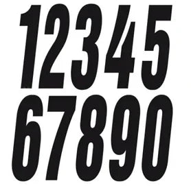 IPK plakcijfer zwart - KartKings