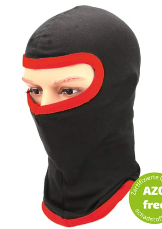 Speed racewear heavy duty balaclava zwart / rood