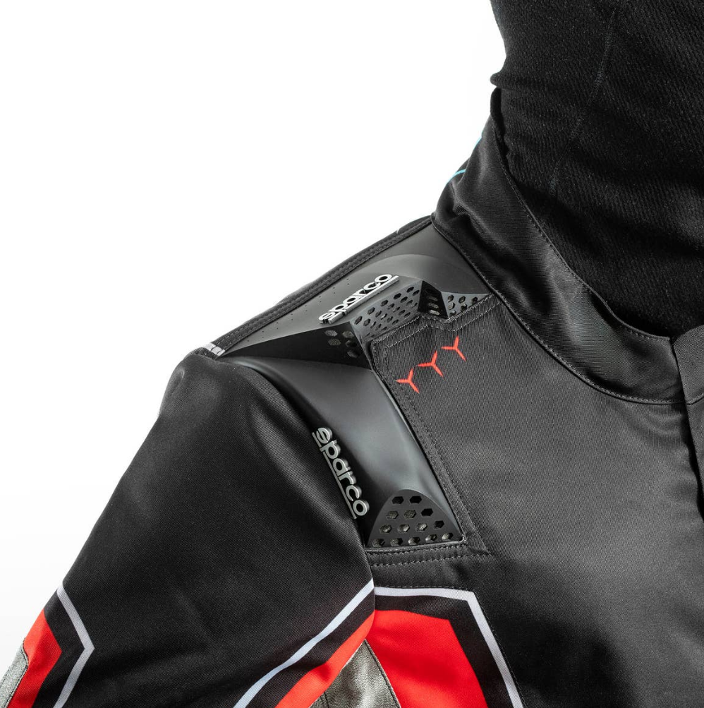 Combinaison de karting Sparco Superleggera FIA 8877-2022 noir/rouge