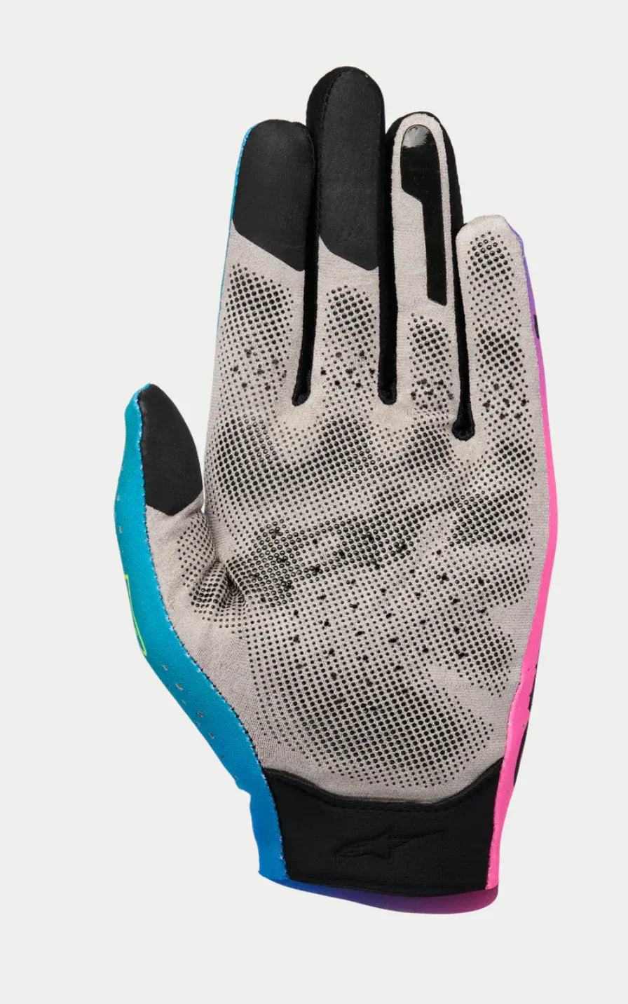 Alpinestars sim racing handschoenen graphic 2 cyaan/roze/fluo geel - KartKings