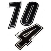 Top Kart cijfer zilver/zwart - KartKings