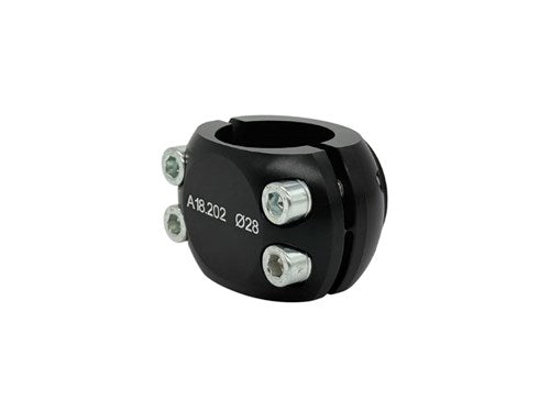 Klem alum. 30mm met 8mm draad bevestiging