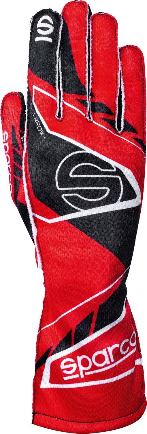 Sparco K -Arrow+ (FIA 8877-2022) kart handschoenen Rood / Zwart