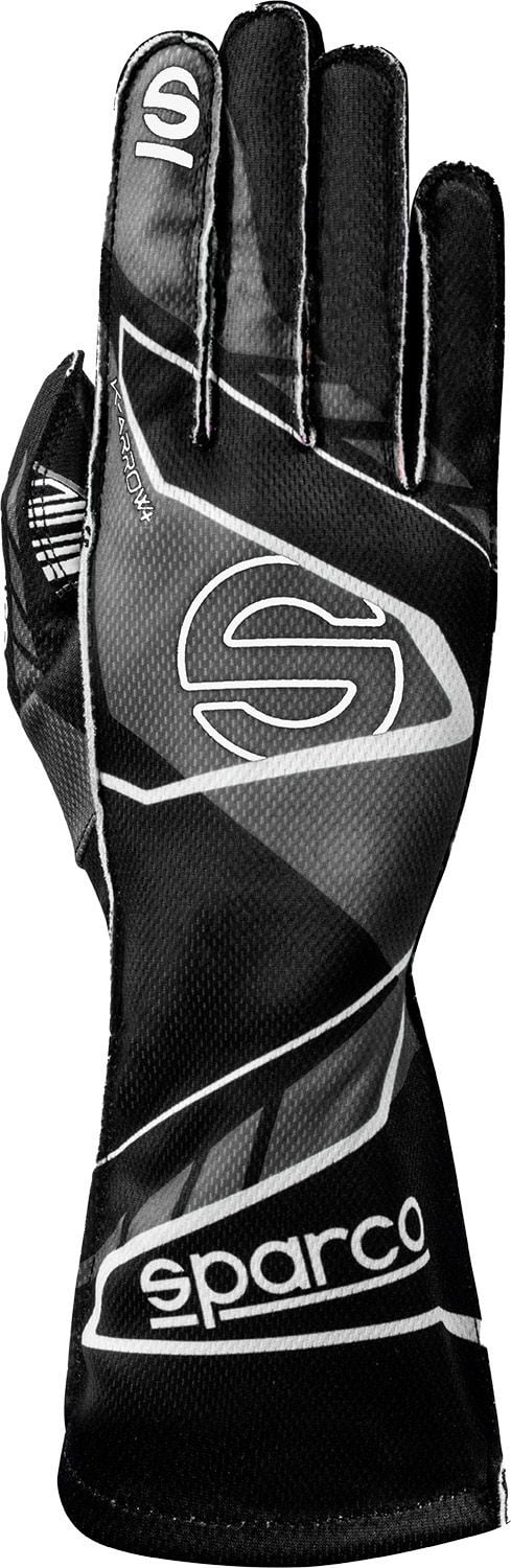 Sparco K -Arrow+ (FIA 8877-2022) kart handschoenen Zwart / Grijs