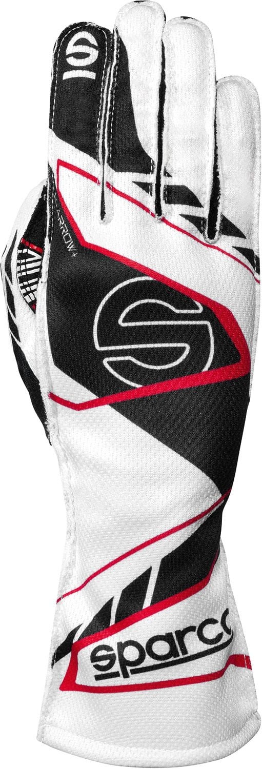 Sparco K -Arrow+ (FIA 8877-2022) kart handschoenen Wit / Zwart