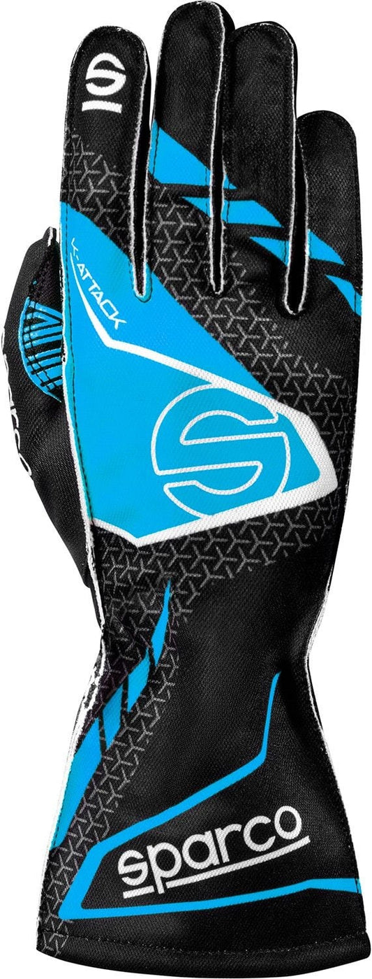 Sparco K-attack kart handschoenen Zwart / blauw
