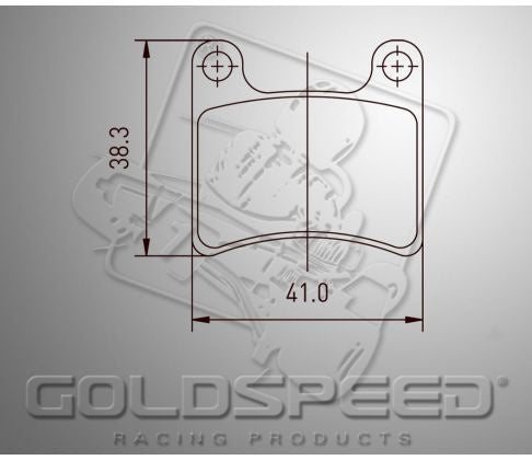 Goldspeed brake pad set IPK/ Intrepid front
