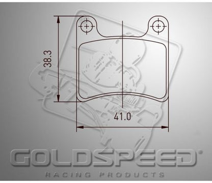 Goldspeed brake pad set IPK/ Intrepid front