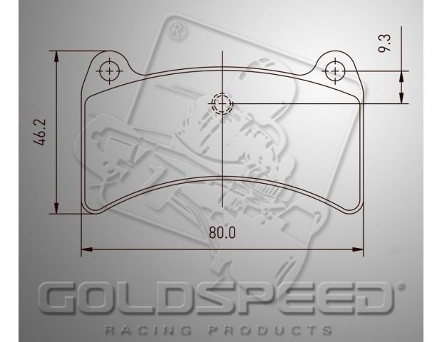 Ensemble de remblok Goldspeed INTREPID EVO-8-PRAGA-OK1-TILLOTSON T4 TYPE ARRIÈRE