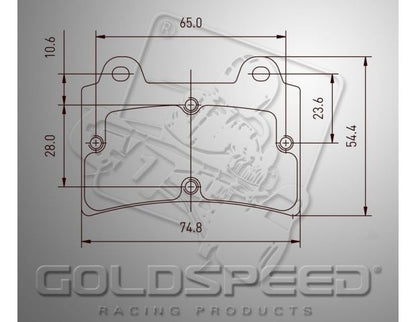 Jeu de plaquettes de frein Goldspeed Arrow