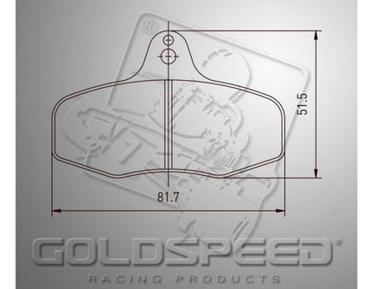 Goldspeed remblok set INTREPID EVO 3 TYPE REAR