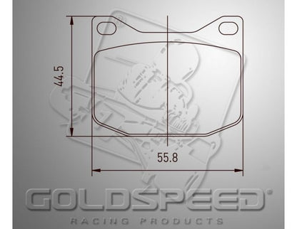 Goldspeed brake pad set K-KART-MARANELLO-MS TYPE REAR