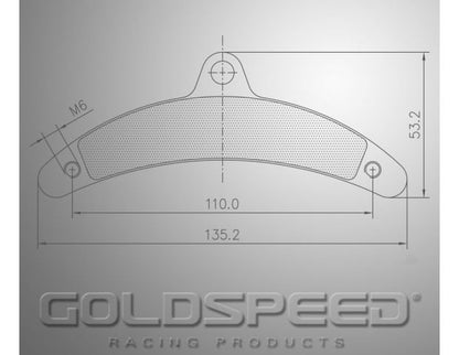 Goldspeed remblok set BIREL TYPE REAR WIDE HOLES