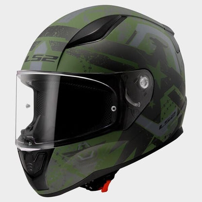 LS2 FF353 Rapid II Thunder Birds Matt Military green
